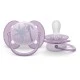 Set of 2 orthodontic pacifiers Philips AVENT SCF091/09 Ultra Soft 0-6m, with Elephant and Palm decorations, in a sterilization box