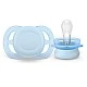 Комплект от 2 бр. ортодонтични залъгалки за новородени Philips AVENT SCF075/02 Ultra Start 0-2м, в синьо и зелено, в кутия за стерилизиране