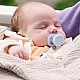 Комплект от 2 бр. ортодонтични залъгалки за новородени Philips AVENT SCF075/02 Ultra Start 0-2м, в синьо и зелено, в кутия за стерилизиране