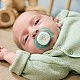 Set of 2 orthodontic pacifiers for newborns Philips AVENT SCF075/04 Ultra Start 0-2m, in blue and green with fun decor, in a sterilization box
