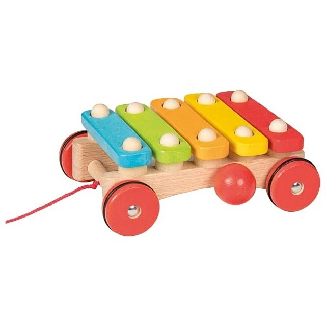 Xylophone with wheels