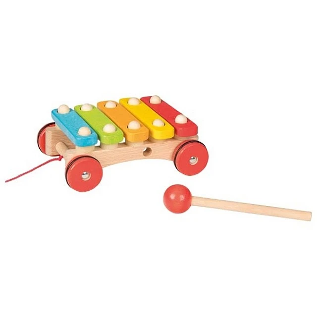 Xylophone with wheels