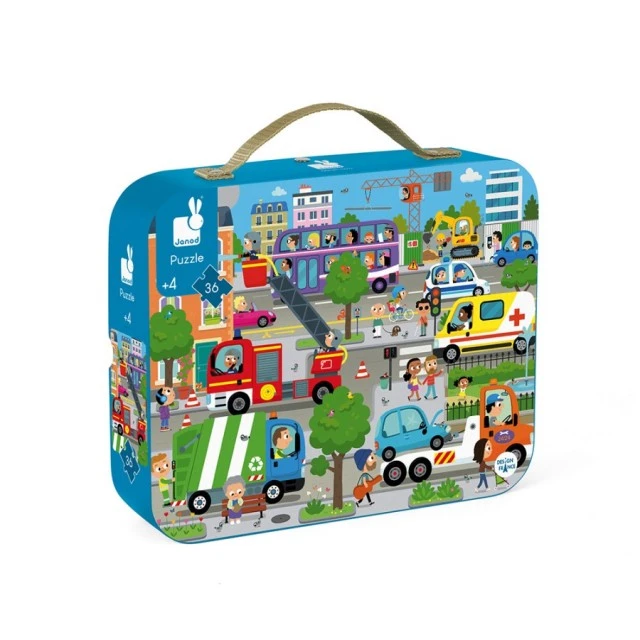 Puzzle in a suitcase - City