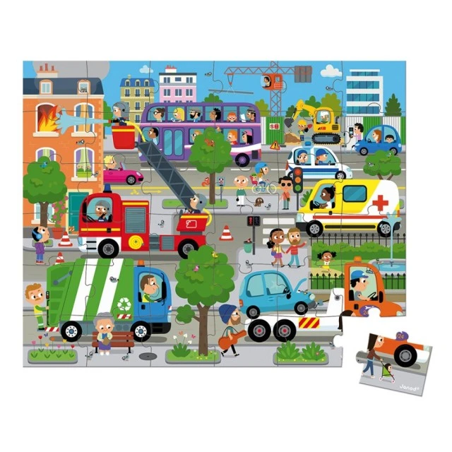 Puzzle in a suitcase - City