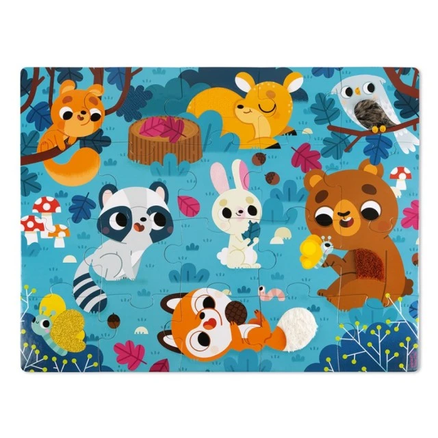 Tactile puzzle - Forest animals