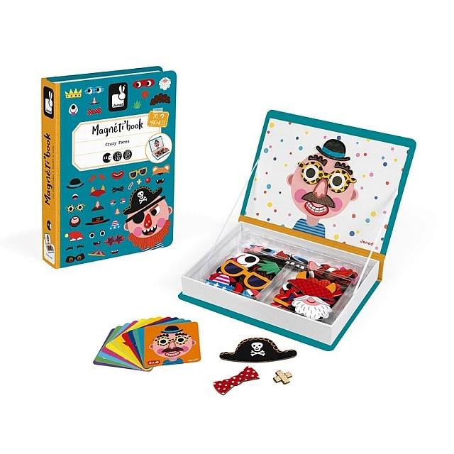 Magnetic book - Funny faces of boys