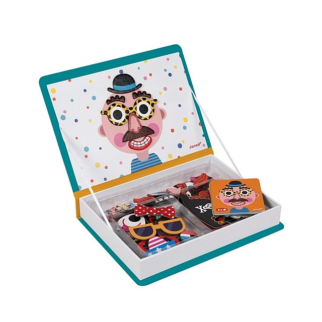 Magnetic book - Funny faces of boys