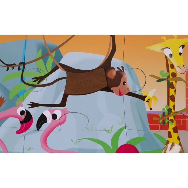 Tactile puzzle - A day at the zoo