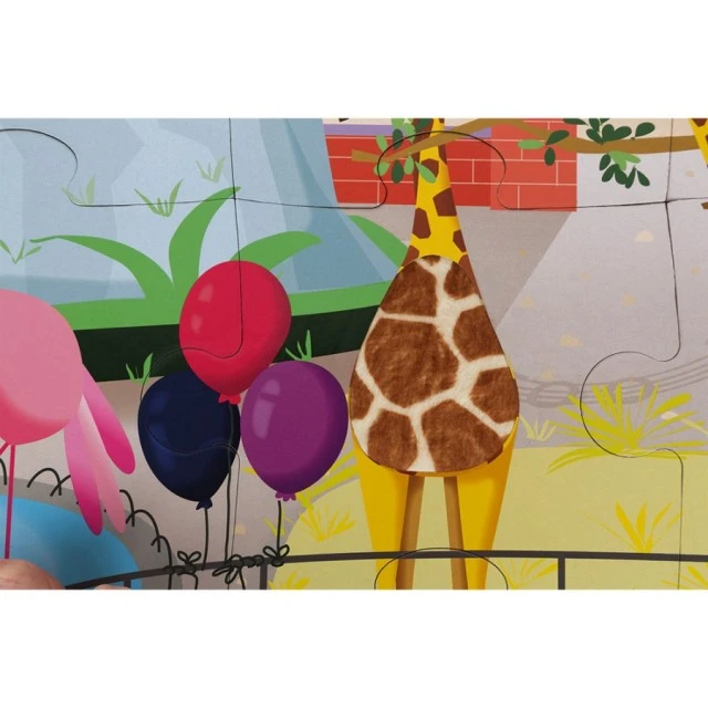 Tactile puzzle - A day at the zoo