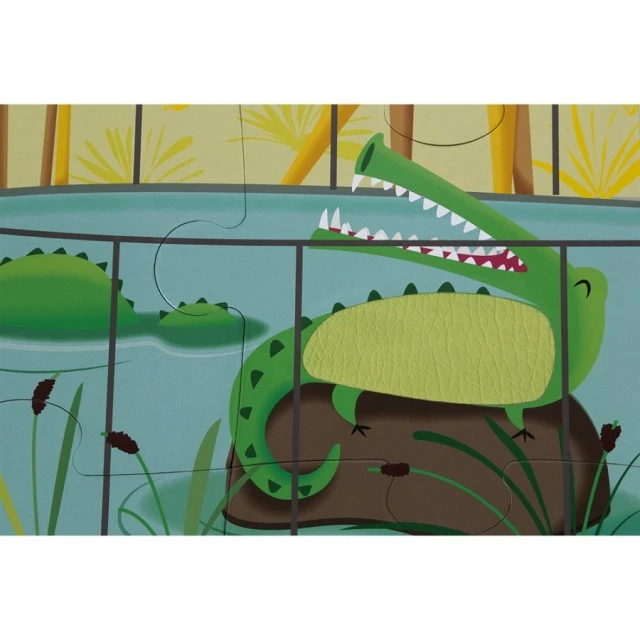 Tactile puzzle - A day at the zoo