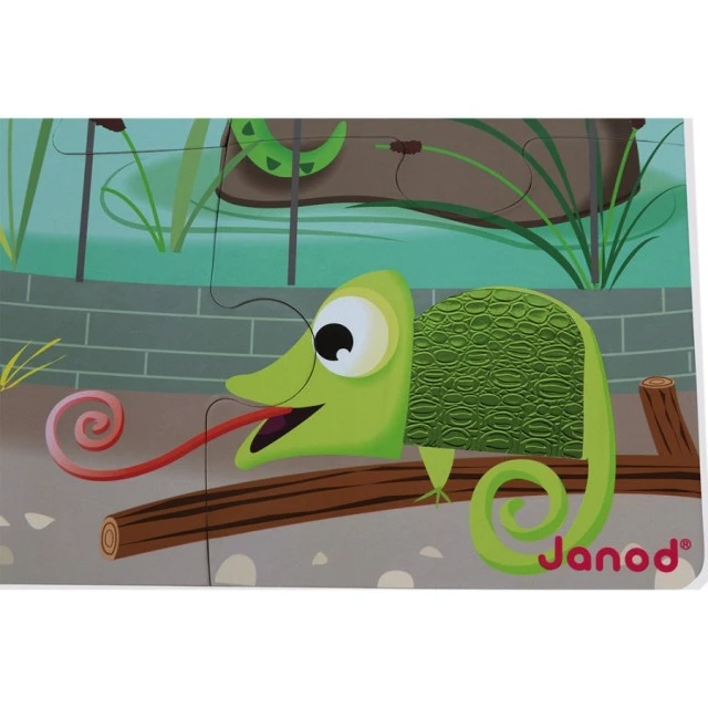 Tactile puzzle - A day at the zoo