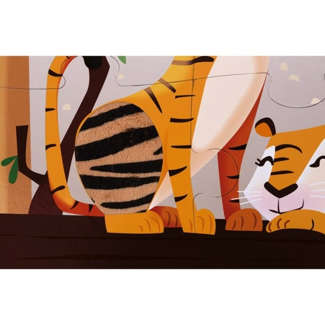 Tactile puzzle - A day at the zoo
