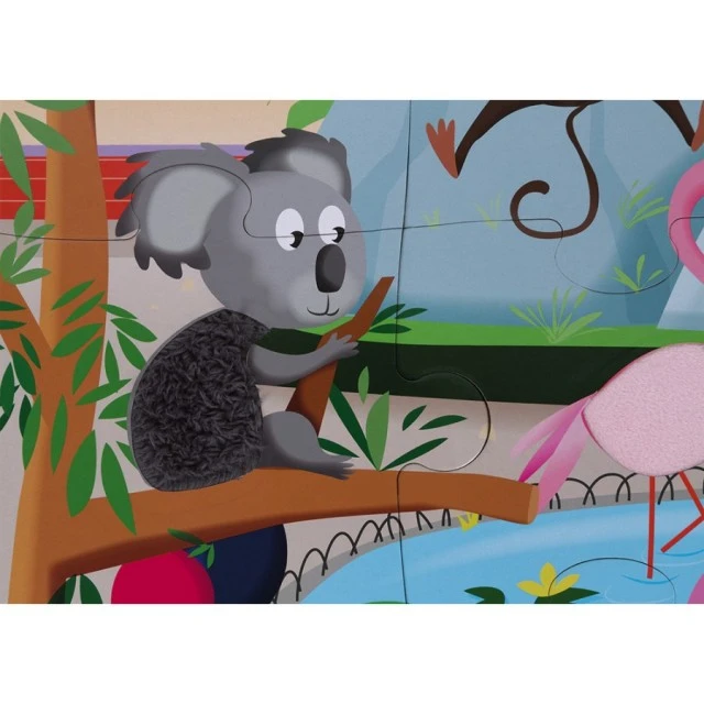 Tactile puzzle - A day at the zoo