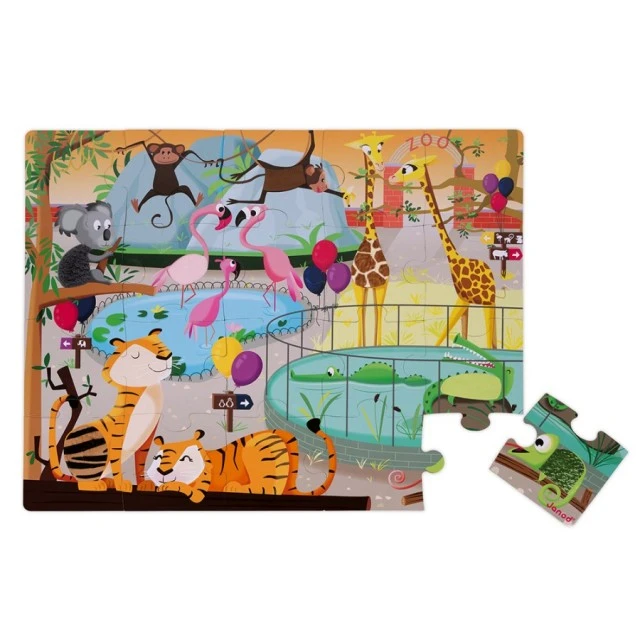 Tactile puzzle - A day at the zoo