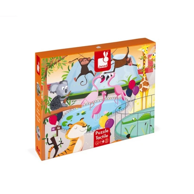 Tactile puzzle - A day at the zoo