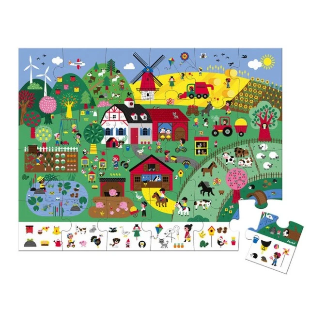 Observation puzzle - Farm (24 pieces)