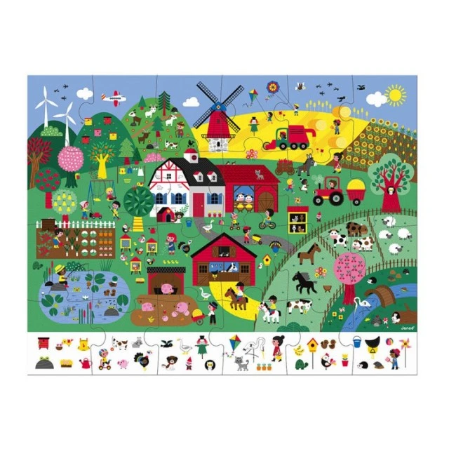Observation puzzle - Farm (24 pieces)