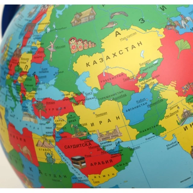 Children’s globe, political, 26 cm, luminous