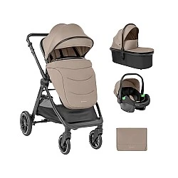 Combined stroller 3 in 1 with bassinet for a newborn Ava Beige