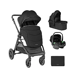 Combined stroller 3 in 1 with a bassinet for a newborn Ava Black