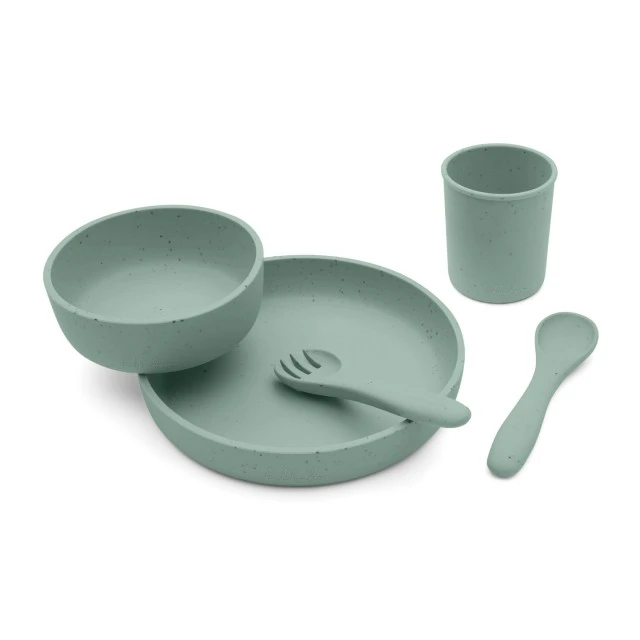Сет за хранене 5 части Platinum Silicone Sage