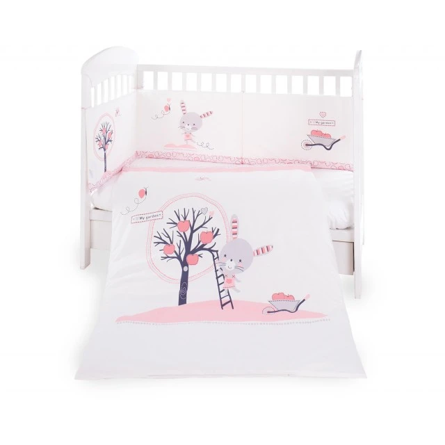 Baby bedding set 2 pieces EU style 70/140 Pink Bunny