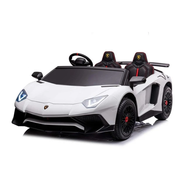 Battery car Licensed Lamborghini Aventador SVJ White