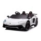 Battery car Licensed Lamborghini Aventador SVJ White