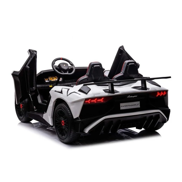 Battery car Licensed Lamborghini Aventador SVJ White