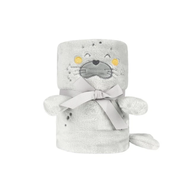 Baby blanket with 3D embroidery Seally Me