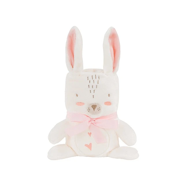 Бебешко одеяло с 3D бродерия Rabbits in Love