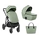 Combined stroller 2 in 1 with basket for newborn Thea Army Green 2024