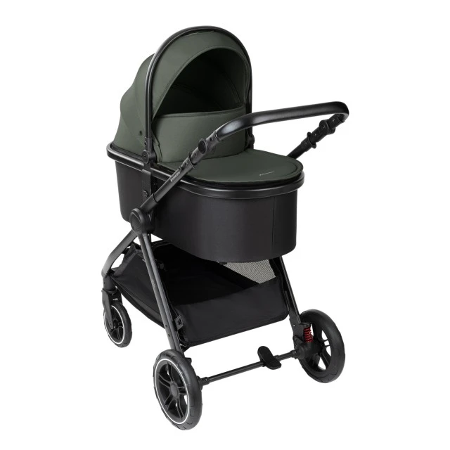 Combined stroller 3 in 1 with bassinet for a newborn Ava Army Green