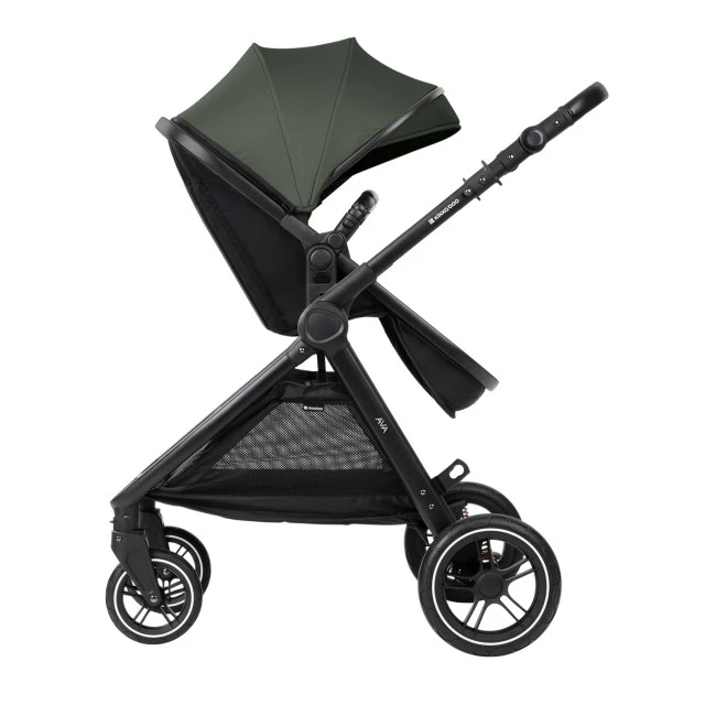 Combined stroller 3 in 1 with bassinet for a newborn Ava Army Green