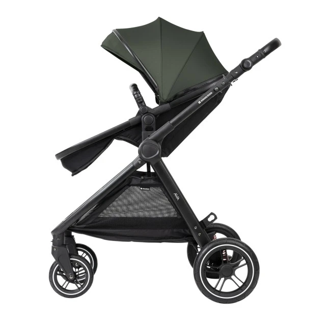Combined stroller 3 in 1 with bassinet for a newborn Ava Army Green