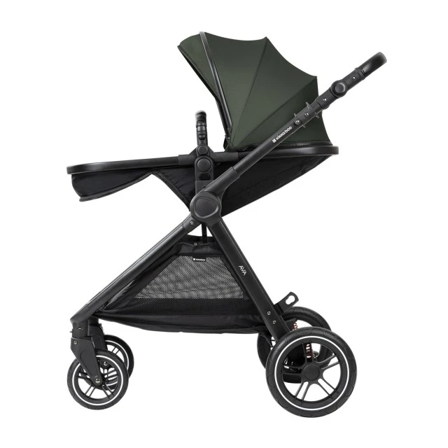 Combined stroller 3 in 1 with bassinet for a newborn Ava Army Green