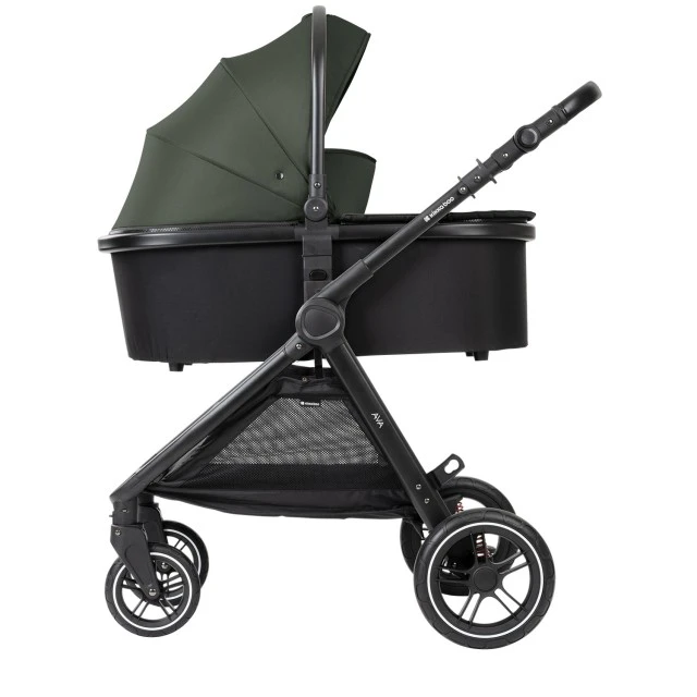 Combined stroller 3 in 1 with bassinet for a newborn Ava Army Green