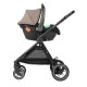 Комбинирана количка 3в1 с кош за новородено Ava Beige