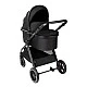 Комбинирана количка 3в1 с кош за новородено Ava Black