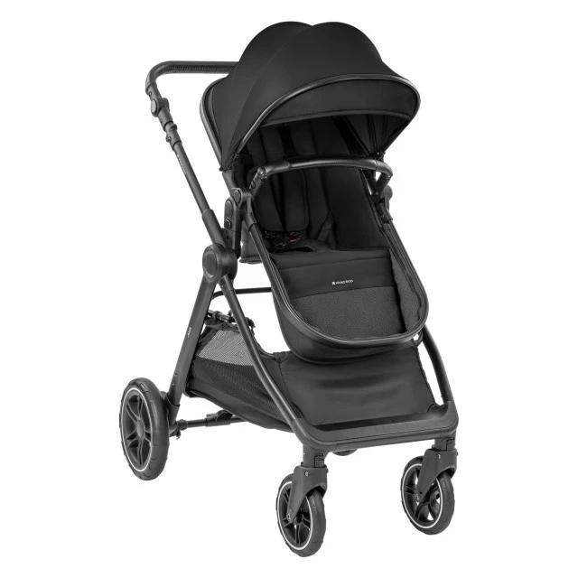 Комбинирана количка 3в1 с кош за новородено Ava Black