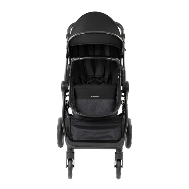 Комбинирана количка 3в1 с кош за новородено Ava Black