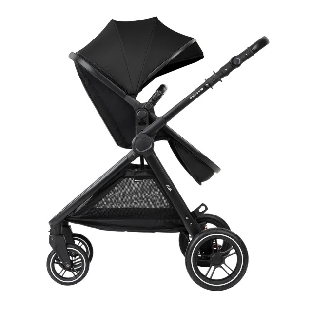 Комбинирана количка 3в1 с кош за новородено Ava Black
