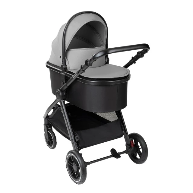 Combined stroller 3 in 1 with bassinet for a newborn Ava Grey