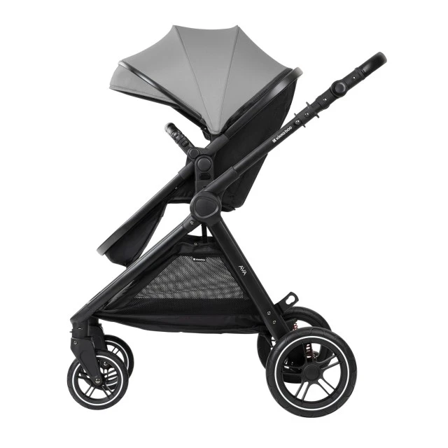 Combined stroller 3 in 1 with bassinet for a newborn Ava Grey