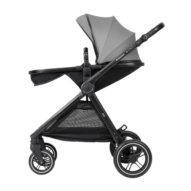 Combined stroller 3 in 1 with bassinet for a newborn Ava Grey