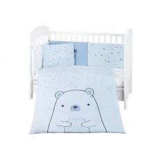 Baby bedding set 6 pieces 70/140 Bear with me Blue