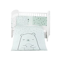Бебешки спален комплект 6 части 70/140 Bear with me Mint