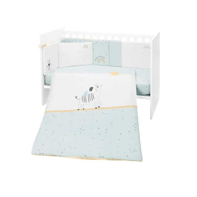 Baby bedding set 6 pieces 60/120 Stripy Friends