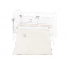 Baby bedding set with embroidery 2 pieces EU style 70/140 Dream Big Beige