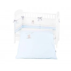 Baby bedding set with embroidery 2 pieces EU style 70/140 Dream Big Blue